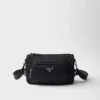 Medium Re-Nylon and Saffiano Leather Shoulder Bag