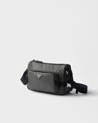 Medium Re-Nylon and Saffiano Leather Shoulder Bag