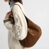 Medium Suede Shoulder Bag