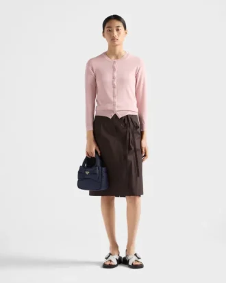 Mini Padded Re-Nylon Bag with Bow