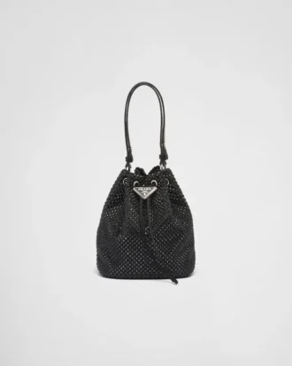 Mini Satin Bag with Crystals