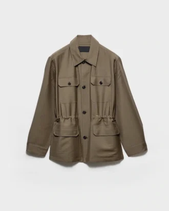 Mohair and Wool Safari Jacket