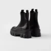 Monolith Brushed Leather Booties