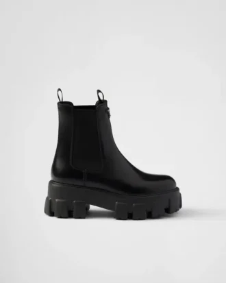 Monolith Brushed Leather Chelsea Boots