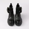 Monolith Leather and Re-Nylon Combat Boots with Pouch