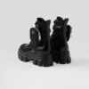 Monolith Leather and Re-Nylon Combat Boots with Pouch