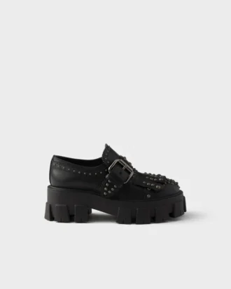 Monolith Studded Leather Loafers