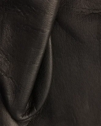 Nappa Leather and Malange Knit Gloves