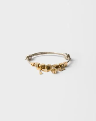Nappa Leather and Metal Bracelet