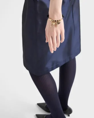 Nappa Leather and Metal Bracelet