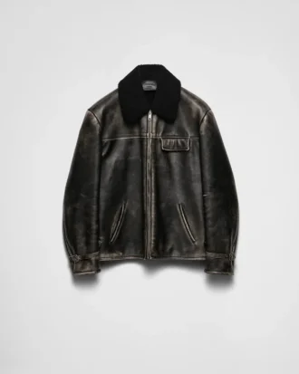 Nappa Leather and Shearling Jacket