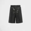 Nappa Leather Bermudas