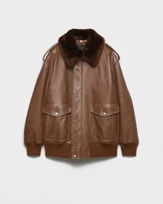 Nappa Leather Bomber Jacket