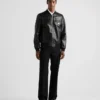 Nappa Leather Bomber Jacket