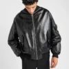 Nappa Leather Bomber Jacket