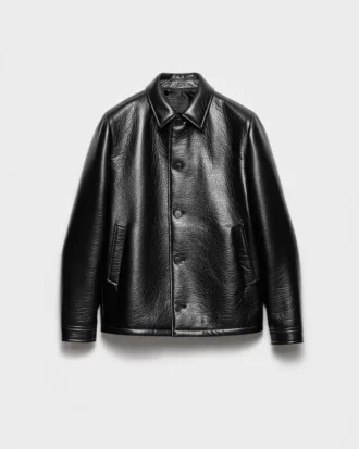 Nappa Leather Caban Jacket