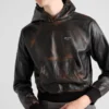 Nappa Leather Hoodie