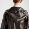 Nappa Leather Hoodie Jacket