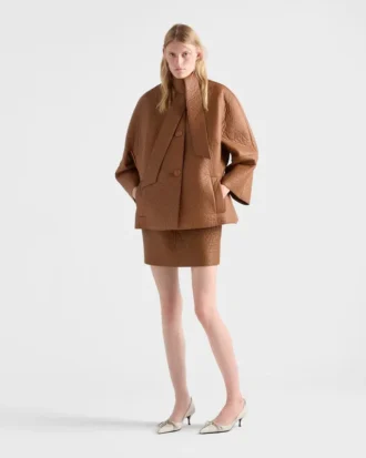 Nappa Leather Mini Skirt