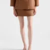 Nappa Leather Mini Skirt