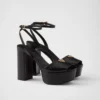 Nappa Leather Platform Sandals
