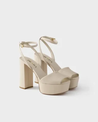 Nappa Leather Platform Sandals