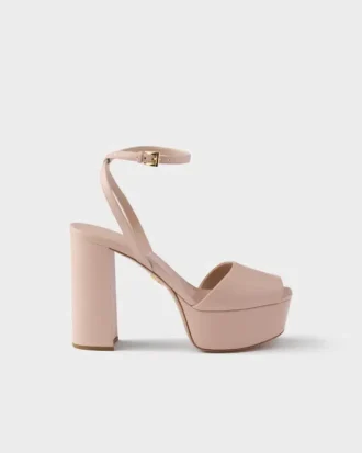Nappa Leather Platform Sandals
