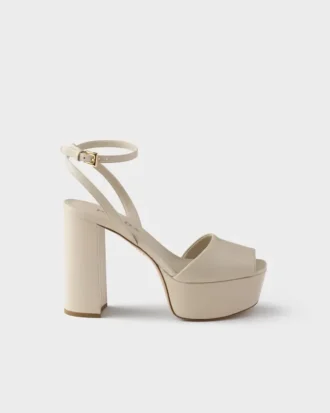 Nappa Leather Platform Sandals
