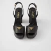 Nappa Leather Platform Sandals