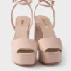 Nappa Leather Platform Sandals