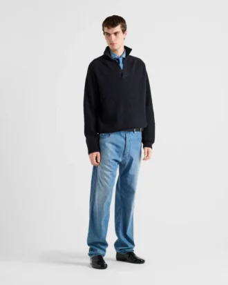 Oversized Cashmere Polo Sweater