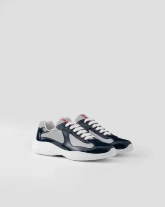 Patent Leather and Technical Fabric Prada America’s Cup Sneakers