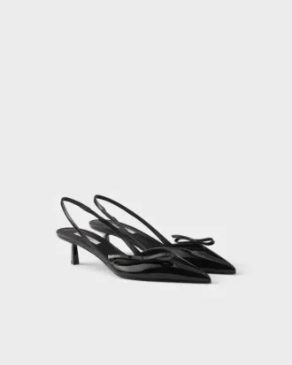 Patent Leather Slingback Pumps