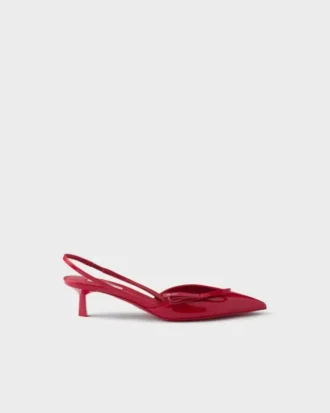 Patent Leather Slingback Pumps