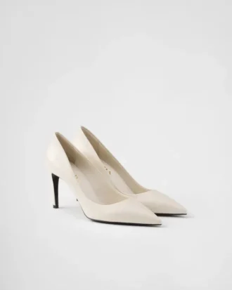 Patent Saffiano Leather Pumps