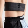 Pinstripe Wool Bandeau Top