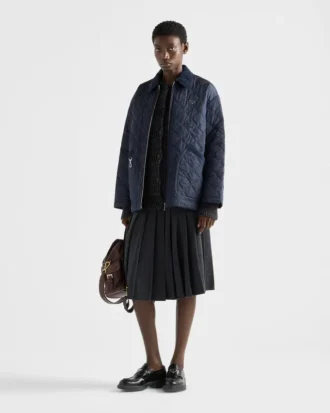 Pleated Jersey Skirt