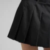 Pleated Re-Nylon Miniskirt