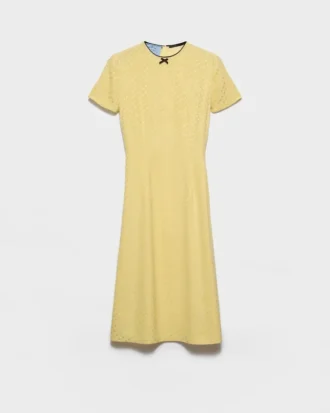 Polka-Dot Satin Dress