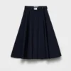 Poplin Midi-Skirt