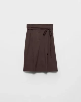 Poplin Wrap Skirt