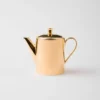 Porcelain Coffee Pot – Solid Gold