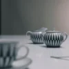 Porcelain Milk Jug and Sugar Bowl Set – Stripes