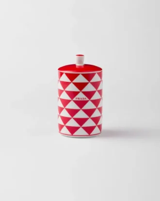 Porcelain Scented Candle – Checkerboard