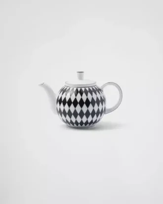 Porcelain Teapot – Checkerboard