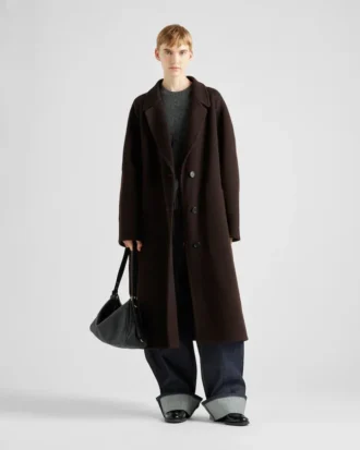 Prada Aimae Large Leather Shoulder Bag