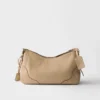 Prada Aimae Large Leather Shoulder Bag
