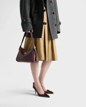 Prada Aimae Medium Leather Shoulder Bag