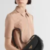 Prada Arqua Leather Shoulder Bag with Flap