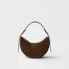 Prada Arqua Mini Suede Shoulder Bag